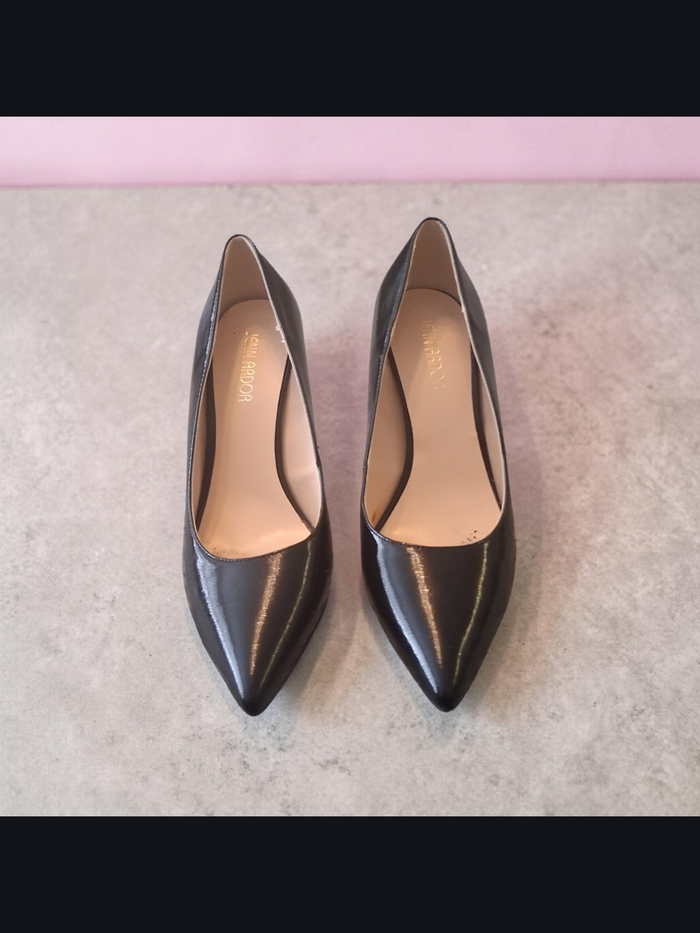 Jenn Ardor Black Pointed Toe Pumps